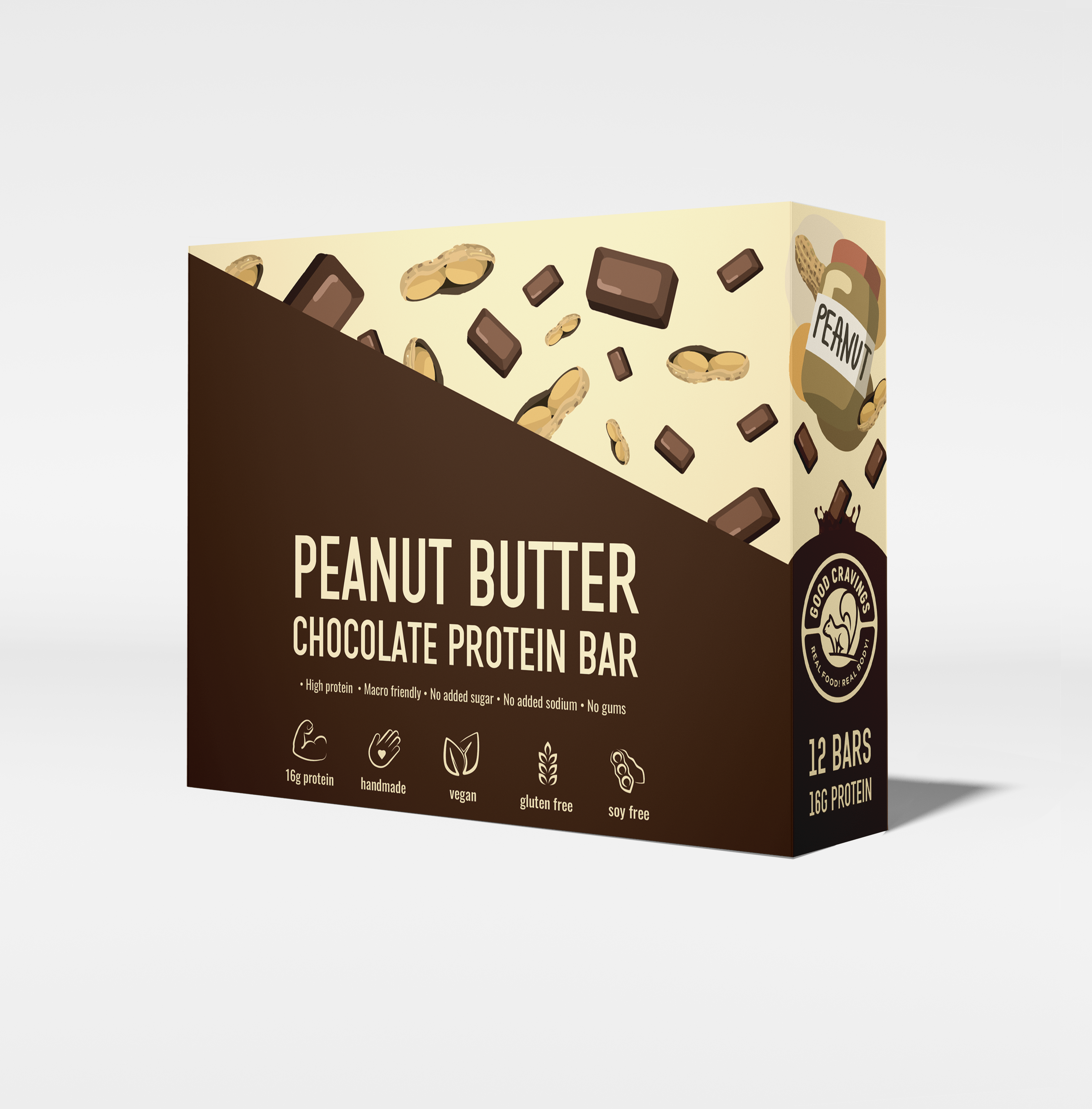 Peanut Butter Chocolate Raw Vegan Protein Bar