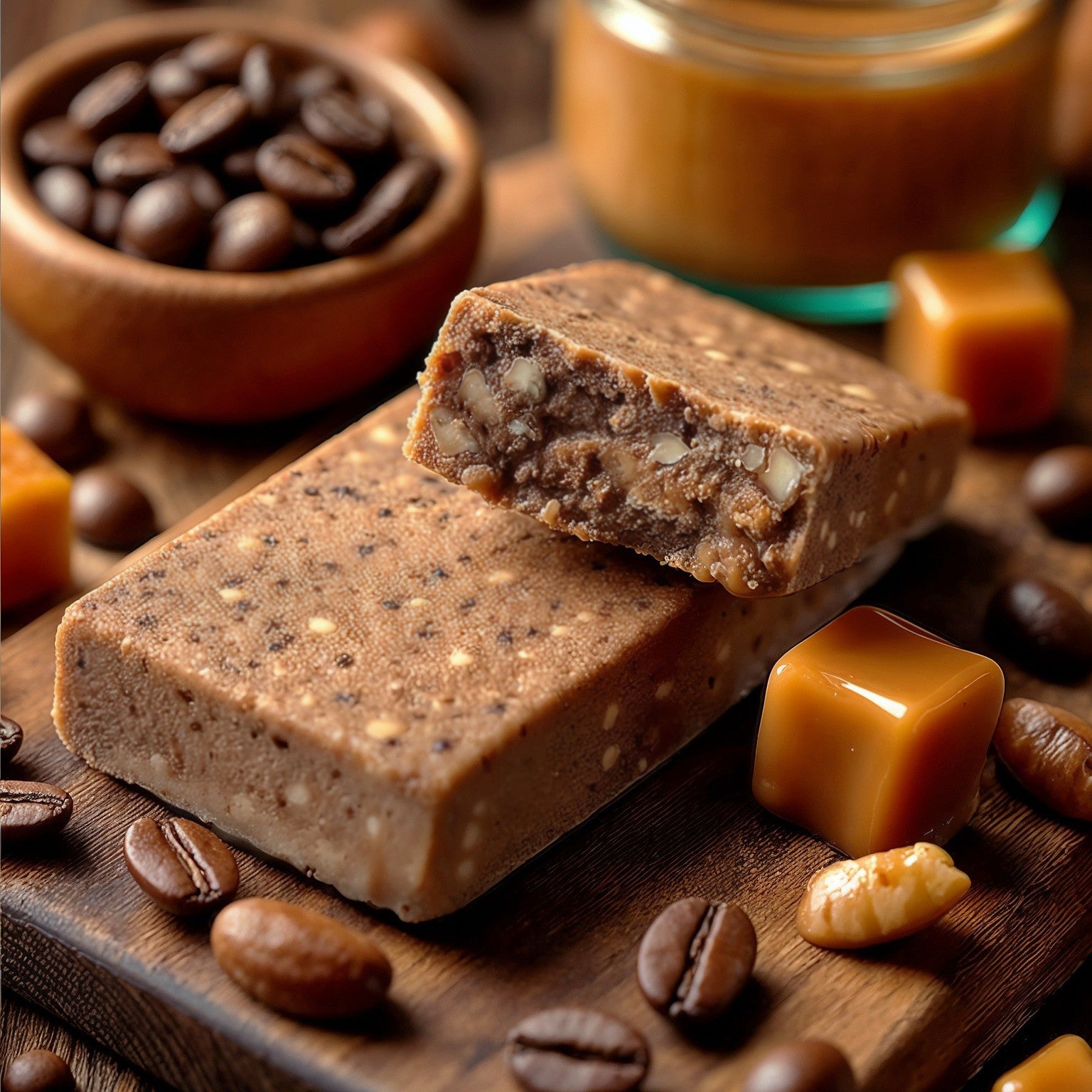 Coffee Caramel Raw Vegan Protein Bar