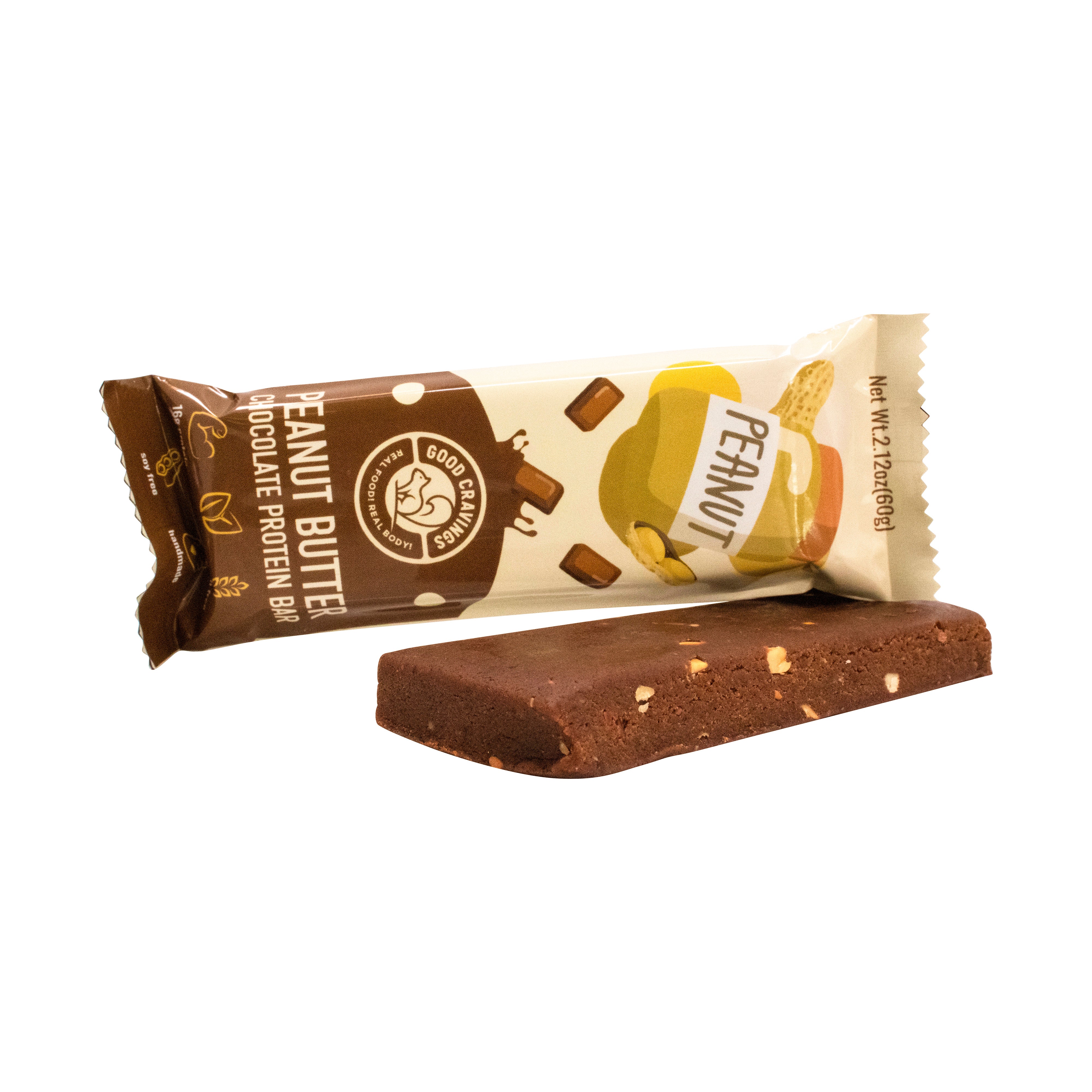 Peanut Butter Chocolate Raw Vegan Protein Bar – Good Cravings