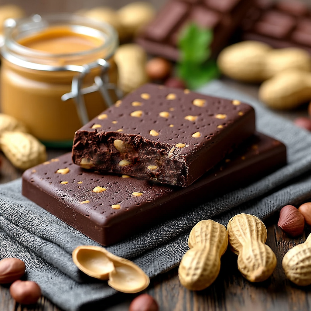 Peanut Butter Chocolate Raw Vegan Protein Bar