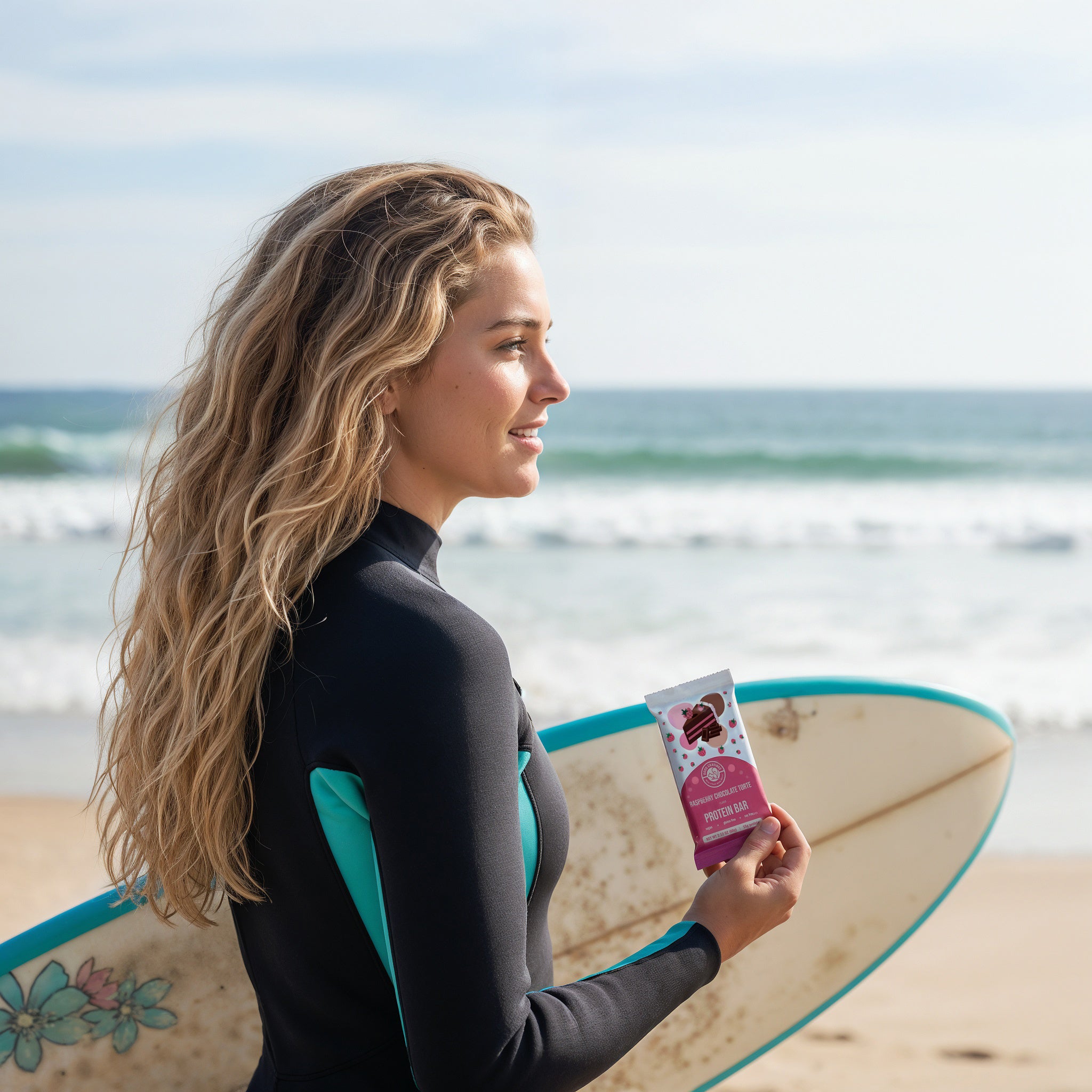 Raspberry Chocolate Torte with Acai & Cacao Nibs Vegan Protein Bar