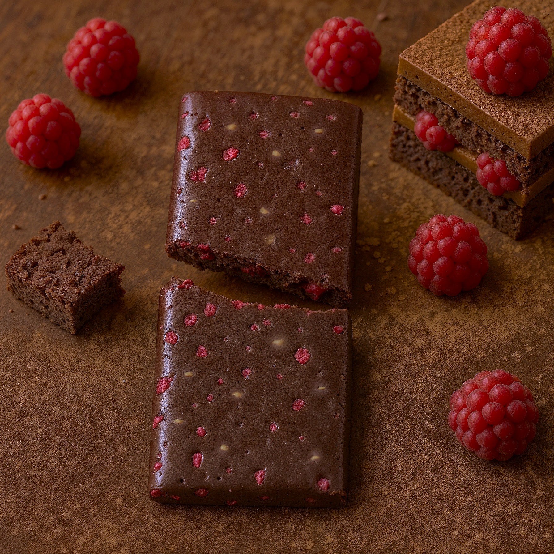 Raspberry Chocolate Torte with Acai & Cacao Nibs Vegan Protein Bar