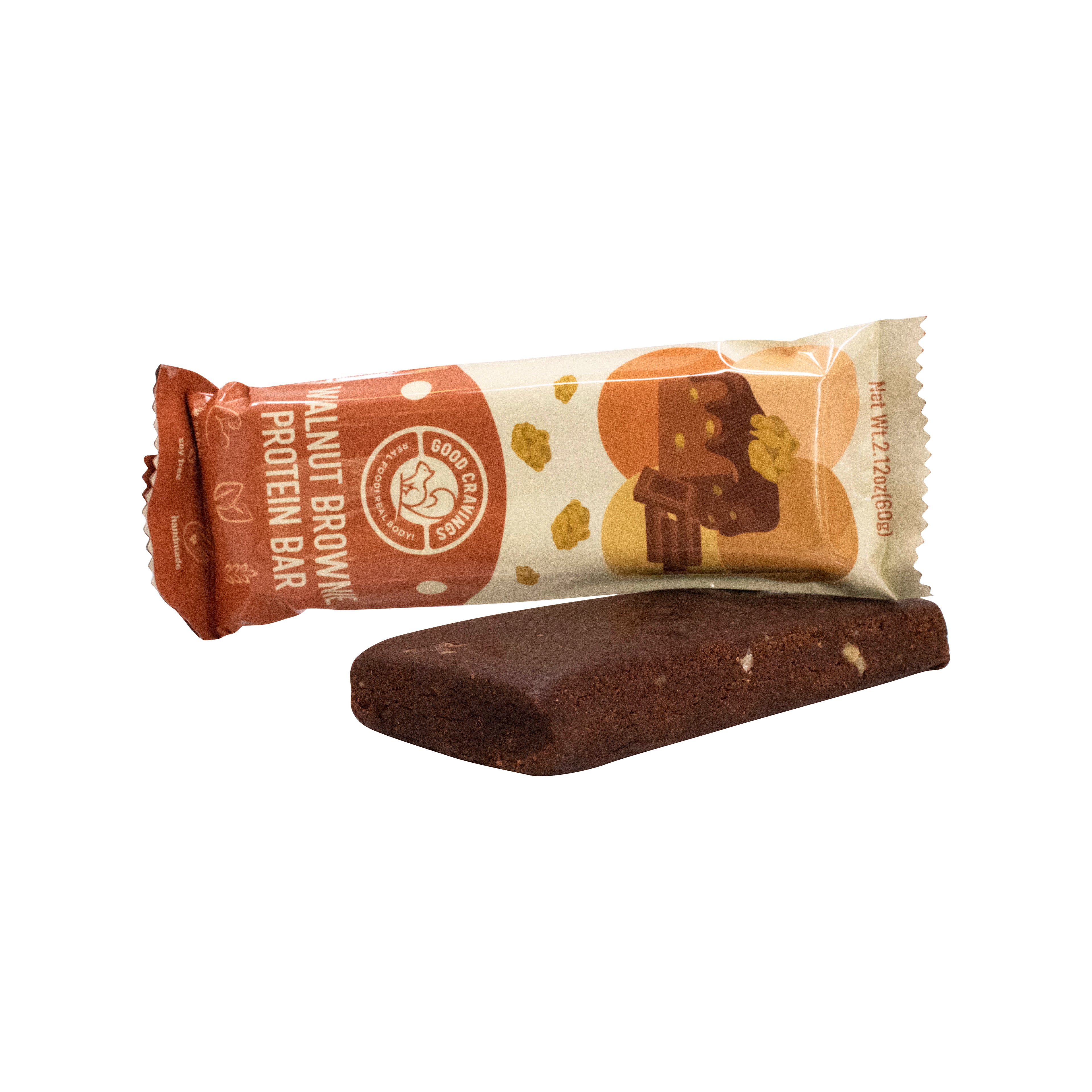 Walnut Brownie Raw Vegan Protein Bar