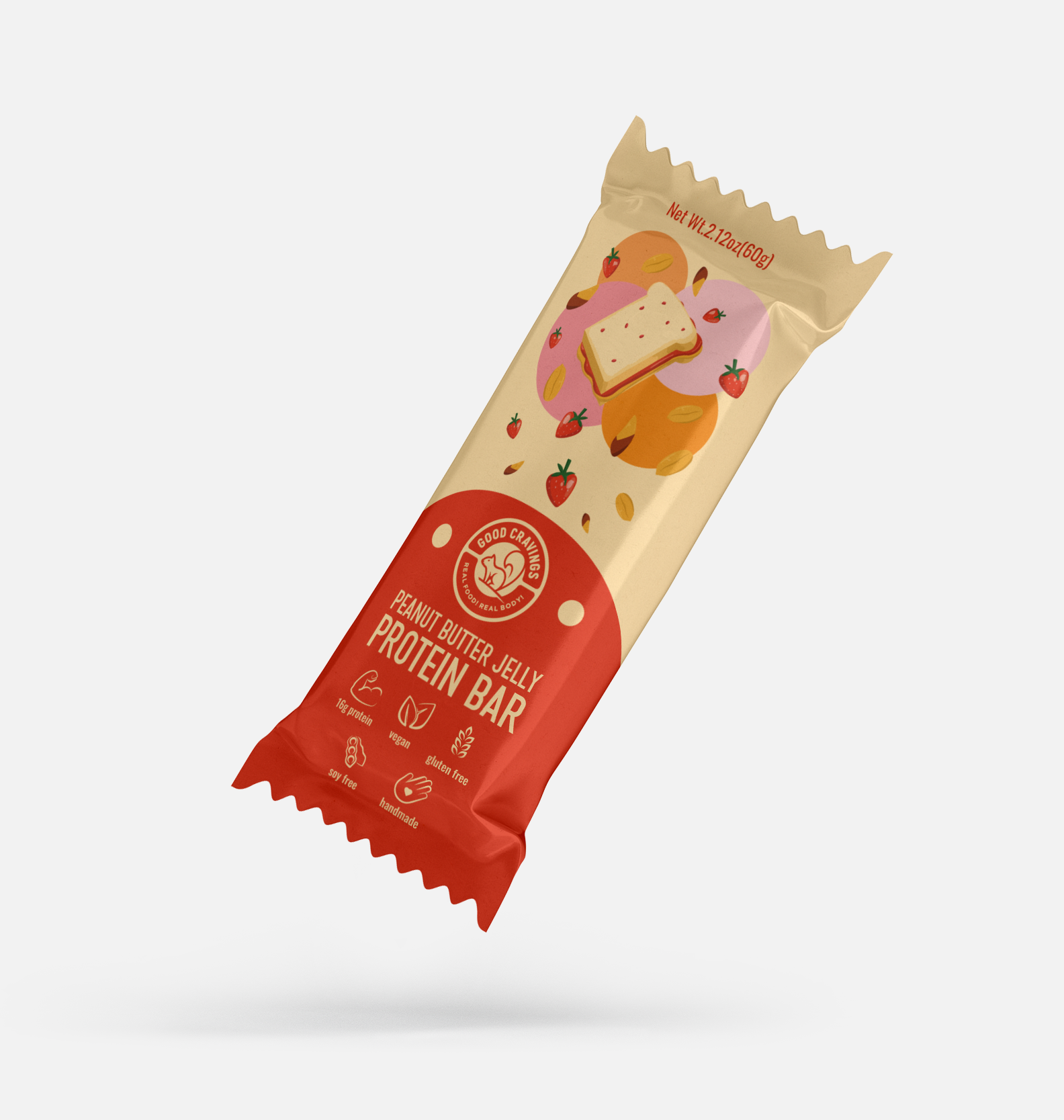 PB Jelly with Strawberries & Goji Berries